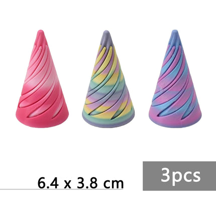 3D Printing Pyramid Dragon Fidget Toys Cone Passthrough Sculpture Spiral Antistress Animal Model Stress Relief Decompression Toy