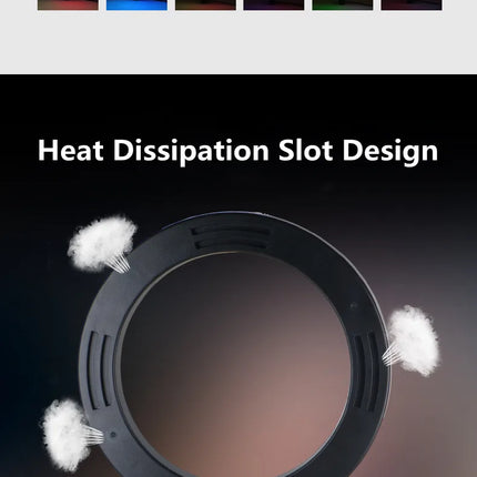 13Inch 33CM RGB Selfie Ring Light Photography Fill Lighting LED Ring Lamp for Video Recording Live Broadcast Selfie LED Lamp