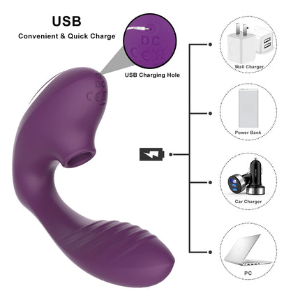 10 Speeds Vagina Sucking Vibrator Vibrating Sucker Oral Sex Suction Clitoris Stimulator Erotic Sex Toy for Women Sexual Wellness
