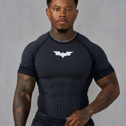 Men's Slim Fit Sports T-Shirt Quick-Dry Running Training Gym Breathable