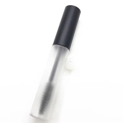10-100pcs 10ml Frosted Mascara Tube Eyelash Cream Refillable Bottle Cosmetic Packing Containers Makeup with Matte White Cap