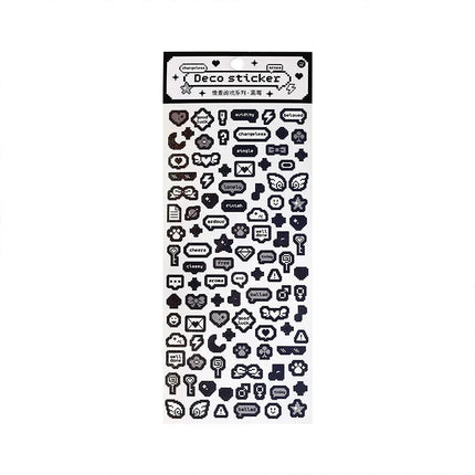 ShuuO 1Pc 6Pcs Cute Cartoon Stickers Toploader Decor Korean Style DIY Laptop Stickers Cute Deco Sticker Korean Stationery