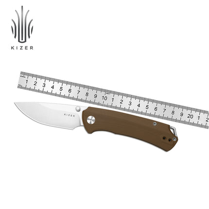Kizer Folding Knife T1 BD V3490.2BA1/V3490.2BA2 T1 CD V3490.2CA1/V3490.2CA2 Micarta/G10 Handle With Nitro-V Blade Pocket Knives