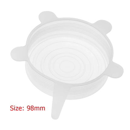 1-5Pcs Stretch Silicone Lids Heat Resistant Reusable Food Wrap Bowl Pot Pan Cover Universal Cookware Lid Kitchen Refrigerator