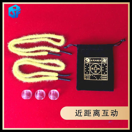 Grandma's Miracle Rope through ball magic tricks Magician Magia Props Stage Illusions Gimmicks Comedy Accessories Funny