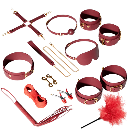 JIUUY Adult SM Sex Products Kits Bondage Gear Collar Butt Oral Erotic Bundle Blindfold Whip Sex BDSM Sex Game for Couples