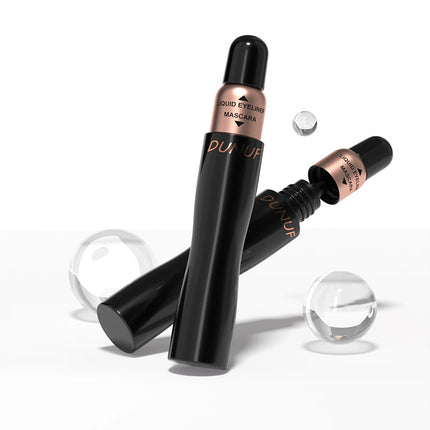 2-in-1 Double-ended Eyeliner Mascara | Matte Black Waterproof | Smudge-proof Quick-drying Ultra-fine | Volumizing Curling Y2K