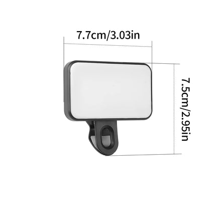 Mini Selfie Fill Light Rechargeable Portable Pocket Light 3 Modes Adjustable Brightness For Mobile Phone Computer LED Fill Light