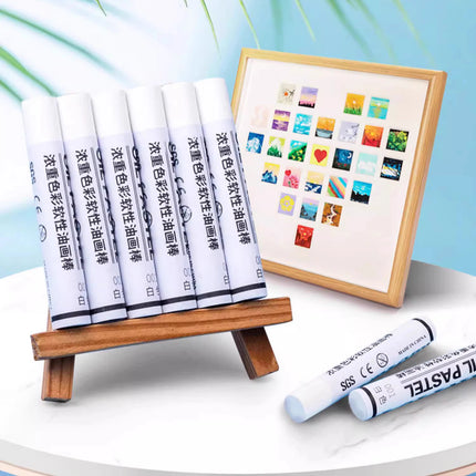 Soft Oil Pastels Set 6/18PCS White Color Artist Professional Painting Oil Pastel Stick for Painting Drawing Graffiti Art Crayons