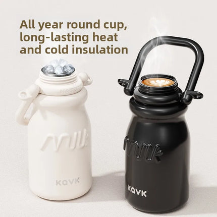 Portable Insulated Coffee Cup | Trendy Milk Bottle Design