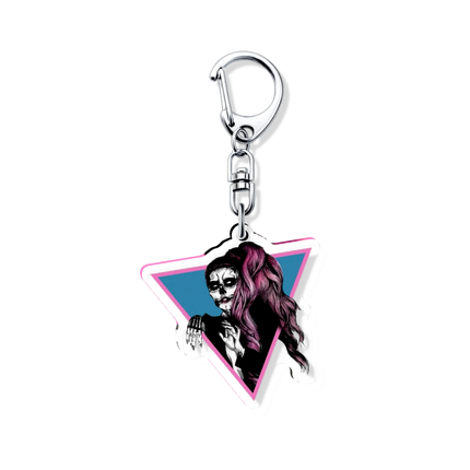 Lady Gaga Abracadabra Sexy Actress Acrylic Icon Keychain Cool Bag Charm Pendant Fan Key Chain Souvenir Creative Friend Kingring