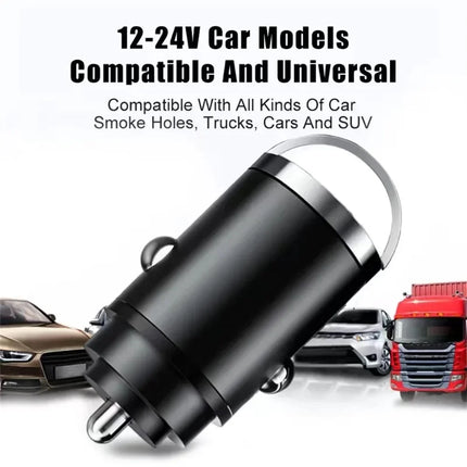 USB 200W Mini Car Charger Fast Charging Head Cigarette Lighter in Car For Xiaomi Samsung Huawei QC3.0 PD Type C Car Phone Charge