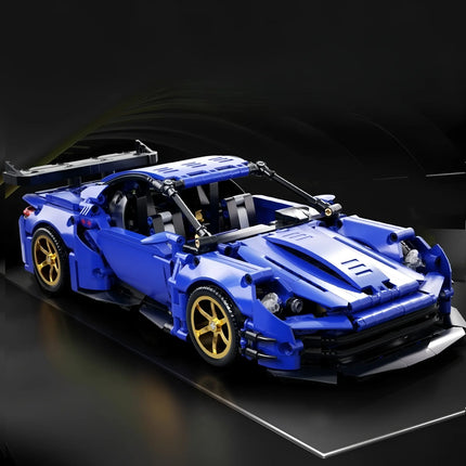 Building block sports car 1:14 RC toy car, building block toy birthday gift, sports car model, children's DIY gift