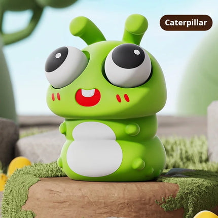 Cartoon Figure Bubble Blowing Decompression Toy for Children Pet Puffs Bubbles Pinch Artifact Soft Toys for Stress Relief