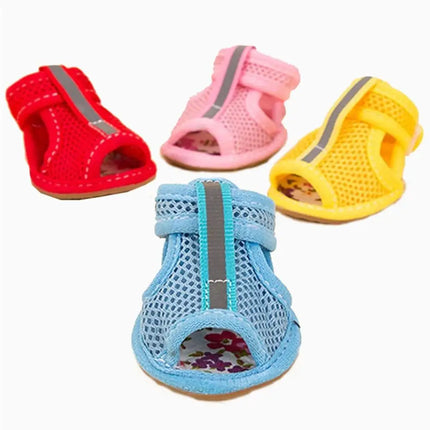 Summer Outdoor Dog Shoes Anti-slip Casual Style Breathable Spring Cute Wear Dog Shoes Puppy Shoes Pet Supplies Pet Sandals