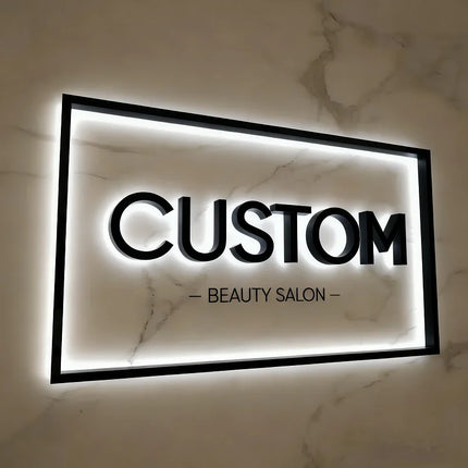 Custom 3D Business Logo Sign Large Personalized Illuminated LED Wall Signage Outdoor Backlit or Channel Letters for Storefront