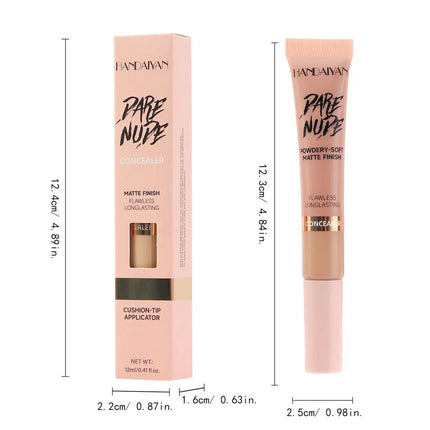 Handaiyan Hose Concealer with Sponge Brush HeadConcealer Liquid ConcealerCover up blemishes on face