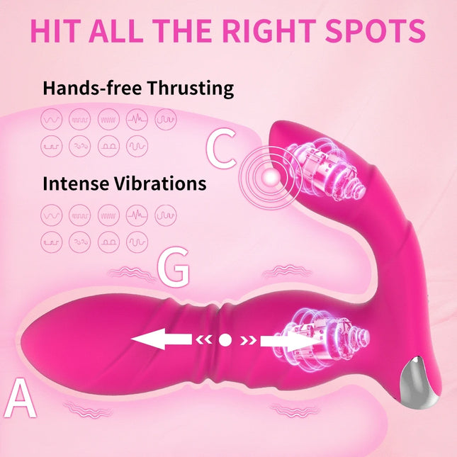 App Vibrators for Women Long Distance Wearable Panties Vaginal Thrusting Dildo Masturbator Anal Butt Massager Sex Toys for Women