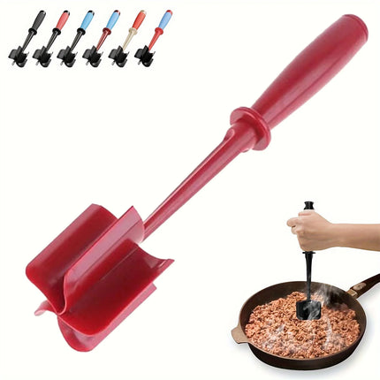 Meat Chopper & Masher | 5-Blade Heavy Duty for Burgers/Hash Browns | Non-Stick Dishwasher Safe with Heat-Resistant Grip