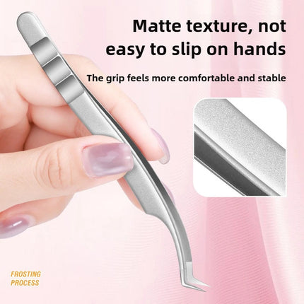 High Precision Eyelash Tweezers Beauty Eyelash Professional Grafting Eyelash High-Precision Flowering Tweezers