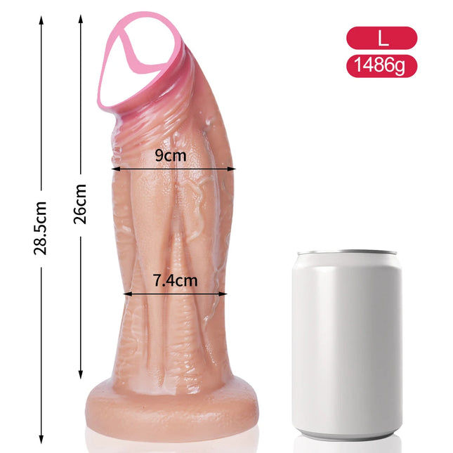 Huge Thick Realistic Dildo Big Penis Double Penetration Anal Plug Vagina Masturbator Fake Dick Adult Sex Toy for Women Sexuales