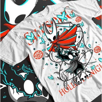 Hollow Knight SilkSong Retro Women Men T-Shirt Indie Game T-Shirt Casual Cotton Top Female Male Clothing High Quality Streetwear