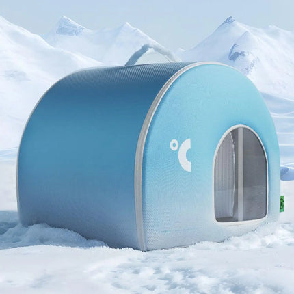 2026 Pet Cooling House Cats Ice Shelter Foldable Cooling House Weatherproof Large Pet Home High-Efficiency For Park Garden