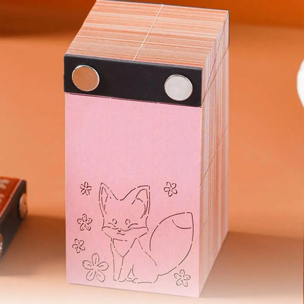 3D Notepad Cute Bunny 3D Memo Pad Animal Sticky Note Art Notes Block Office Accessories Birthday Gifts For Kids Friends