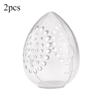 1PC Travel Cosmetic Sponge Box New Portable Pink and White Egg Plastic Box Powder Sponge Cosmetic Cosmetic Organizer