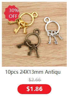 50pcs Red Small Cute Heart Charms Pendant 6x8mm Alloy Metal DIY Jewelry Making Accessories for Earrings Bracelet Necklace