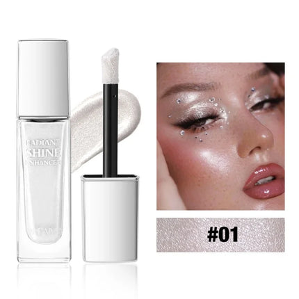  Liquid Highlighter Starlight Liquid Fine Sparkle for Face Body Long-Lasting Glow for Stage Festival & Photography Makeup