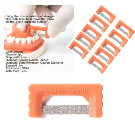 Easyinsmile IPR Orthodontics Stripping Dental Kit Interproximal Reduction Strips Polish Tooth Enamel Reduce Serrated Saw