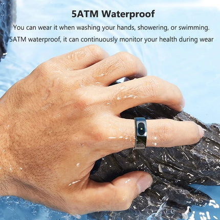 Smart Ring for Women Men Heart Rate Blood Oxygen Monitor Temperature Sleep Tracker Camera Control 5ATM Waterproof Multi Sports