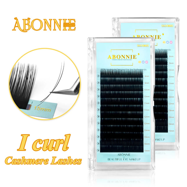 ABONNIE All Size I/J/B/L/LB/LJ/M/LU/LC/LD/C/CC/D/DD Curl Individual Classical Lash Extensions Cashmere Eyelash Extension Tray