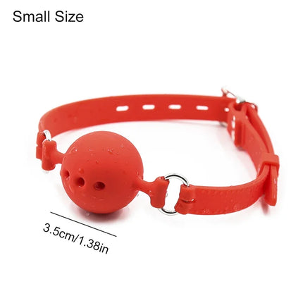 S M L Silicone Open Mouth Gag Ball BDSM Bondage Restraints Breathable Balls Harness Strap Sex Toy for Couples Erotic Accessories