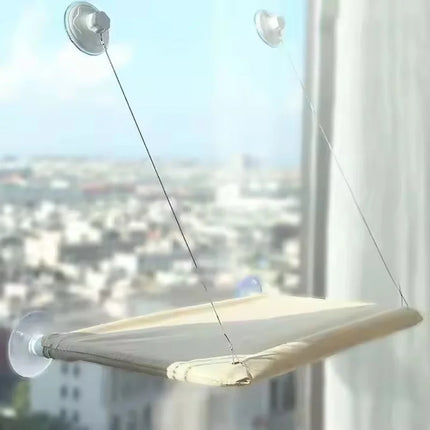 Cat Window Hammock Suction Cup Hanging Bed Foldable Cat Perch Sunny Rest Seat Indoor Pet Cat Bed Durable Cat Climber Lounge