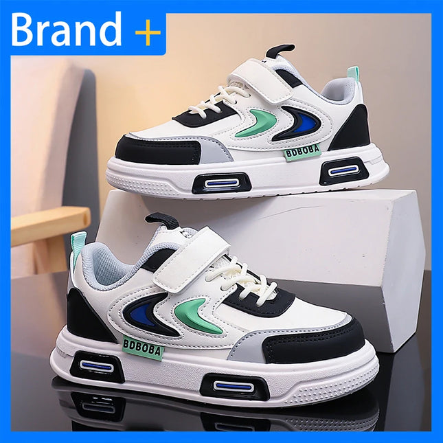 Children Casual Sneakers Fashion Comfortable Leather Outdoor Walking Board Shoes School Jogging Casual Shoes for Kids