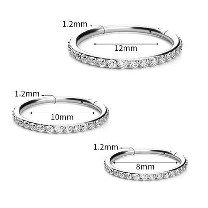 1/10PCS G23 Titanium ASTM F136 Pierced Set Hoop Nose Ring Earring Wome Jewelry Nasal Septum Cartilage Hinge Pitch Nose Ring Lip