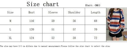 Women's Autumn T-shirt Striped Top Sweatshirt 2024 Korean Fashion Long-sleeved T-shirt Spliced Loose Couple Oversized Hoodie