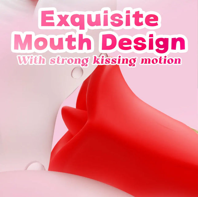 Tongue Rose Vibrator Clitoral Vibrator Vaginal Massager Oral Sex Vibrator Nipple Clitoral G-Spot Stimulator Female Sex Toy