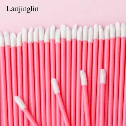 Lanjinglin 5/50 Pcs Lip Brush Reusable Makeup Brushes Lipstick Applicator Wands Eyelashes Extension Tool Beauty Accessories