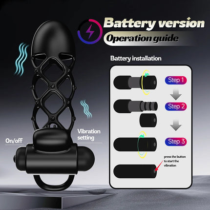 Bluetooth Penis Vibrator for Men Masturbator Sex Machine Penis Delay Trainer Cock Ring Glans Massager Male Adult Sex Toys