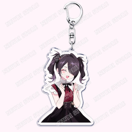 Video Game Ame Chan Keychains for Women Accessories Needy Streamer Emoji Cat Overload Girl Overdose Keyring Fans Friends Gifts