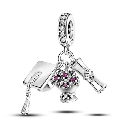 2025 New Charm 925 Sterling Silver Glow Firefly Travel Airplane Cat Paw Dragon Bead Fit Bracelet Bangle Necklace DIY Jewelry