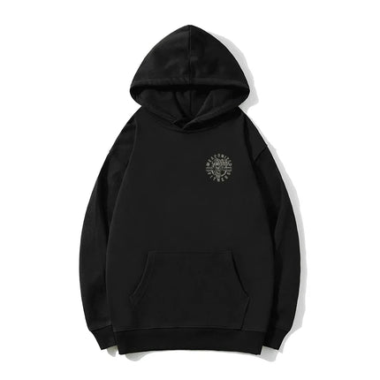 Military Enthusiast Print Men Women Hooded Sweatshirt Autumn Winter Daily Outdoor Vacation Fitness Casual Loose Warm Sportswear