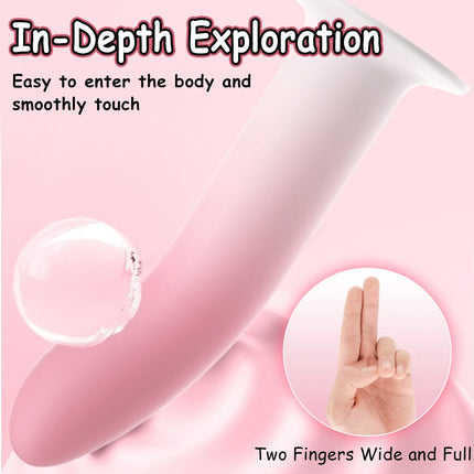 Flexible Liquid Silicone Dildo For Beginner Anal Plug Prostate Massager G Spot Personal Massage Tool Suction Cup Female Sex Toy