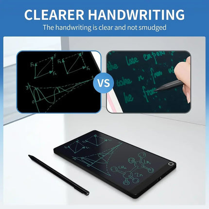 6.5 Inch LCD Writing Tablet with Leather Case Full Screen Reusable Digital Notepad Portable Use for Office Study Teaching