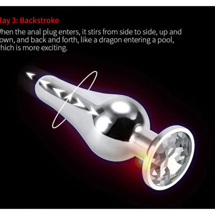Mini Sexy Metal Wear Outside Stainless Steel Anal Plug Dilator Adult Couple Masturbator Alternative Butt Plug For Men Women Gay