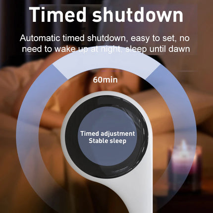Under Pillow Bone Conduction Bluetooth Speaker White Noise Sleep Aid Music Box with LED Display Support TF Card Timed Shutdown