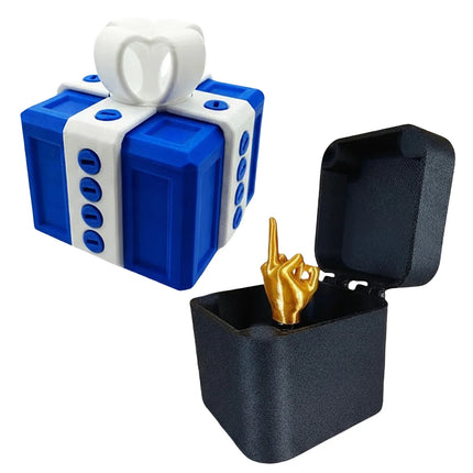 Middle Finger Prank Gift Box, DIY Surprise Pop-Up Toy with Screws, Annoying Present for Adults, Viral Tiktok Gag Gift for Friend